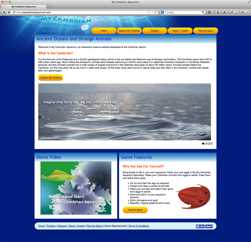 My Cambrian Aquarium Home Page